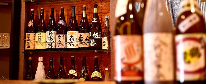 日本酒が充実！厳選地酒各種焼幅広く取り揃えております。